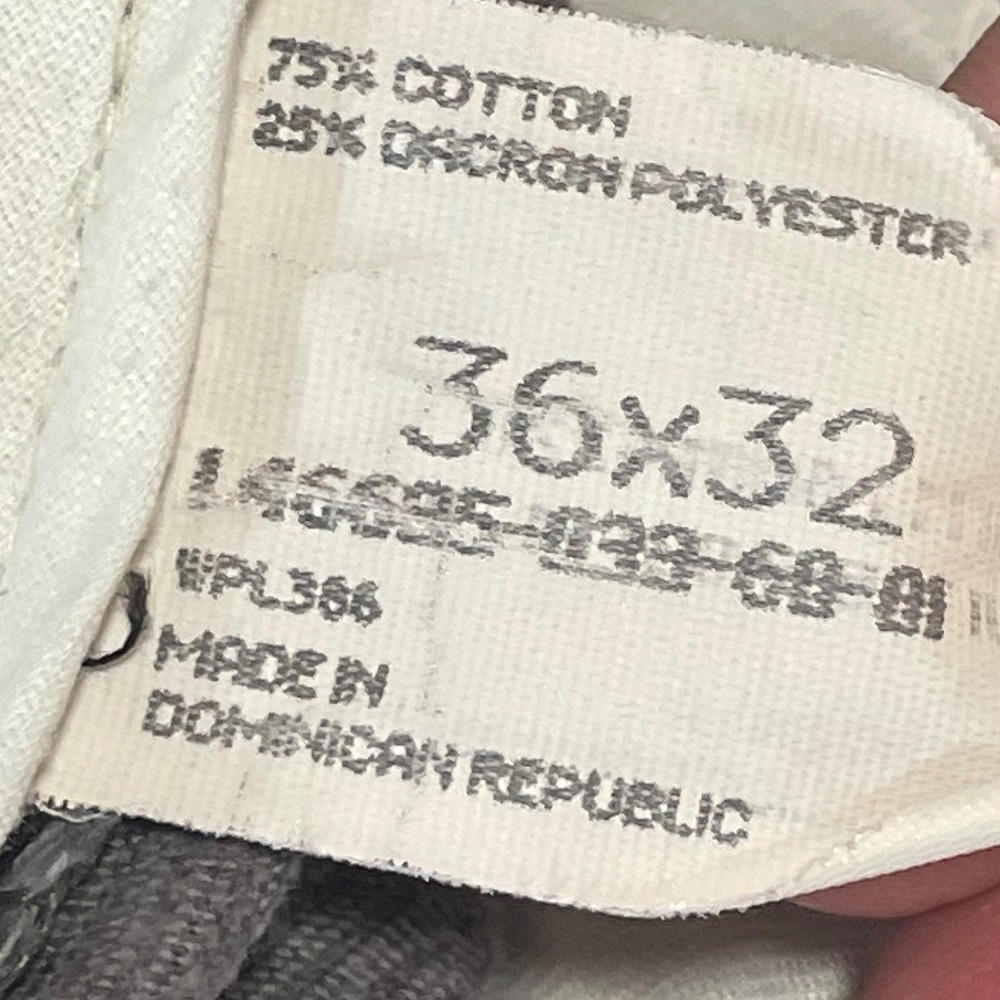 Vintage Gray Corduroy Straight Leg Pants Mens 36x32 (Fits 34x31) Cotton Blend - Picture 7 of 10